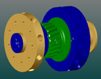 3D model Hydrostatic transmission
